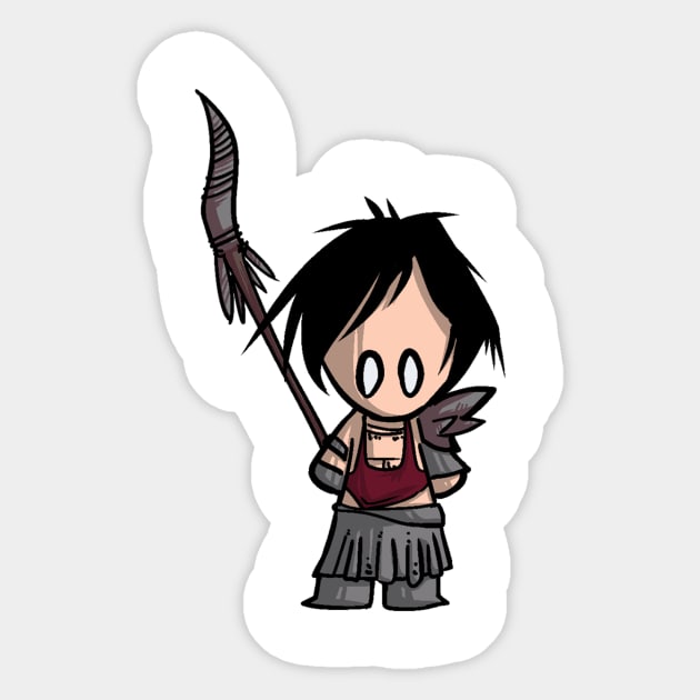 Morrigan chibi Sticker by ArryDesign